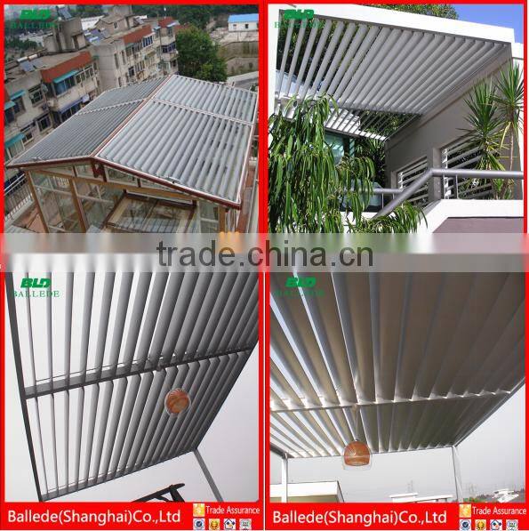 Terrace Motorized Louvers Roof that close and open