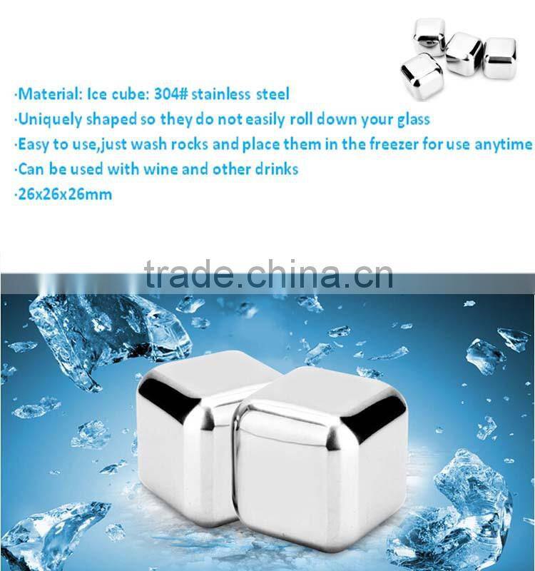 Best gift for boyfriend ! Perfect Stones for Wine ! Whisky Stones Set 304 Stainless Steel Ice Cubes