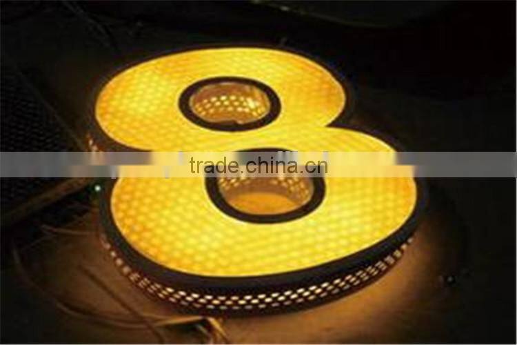 good visual punching holes lighting sign board for shops