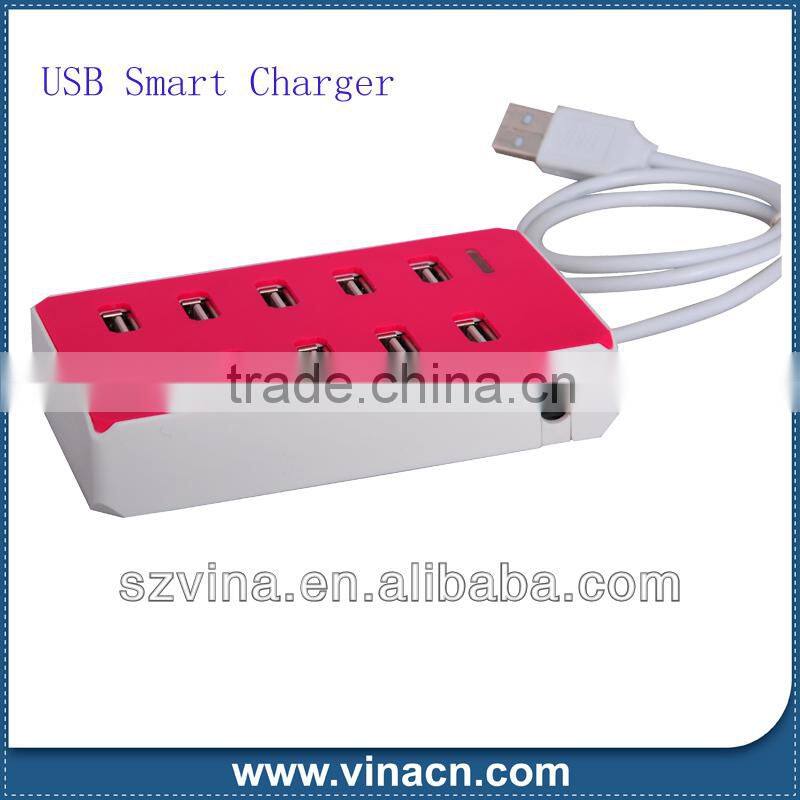 10 PORTS USB HUB 2.0 High Speed /Power AC Adapter