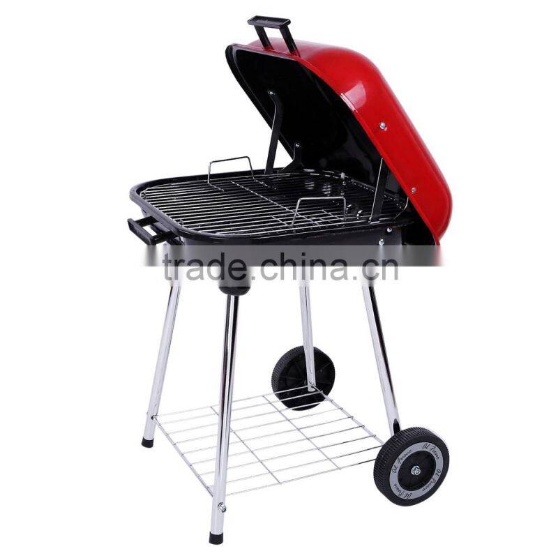 Attractive portable balcony bbq grill with wheel