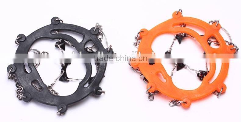 8 teeth claws simple antiskid spike snow crampons ice snow cleats