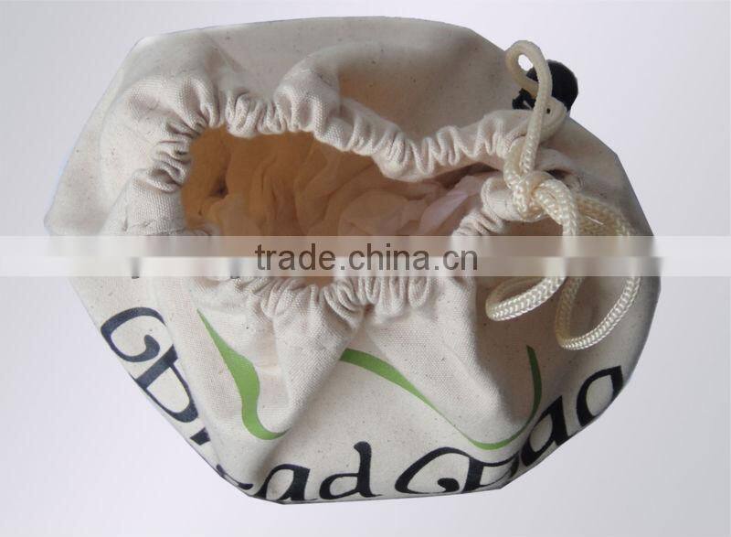 Cheap White Canvas Shopping Drawstring Backpack Bag For Food