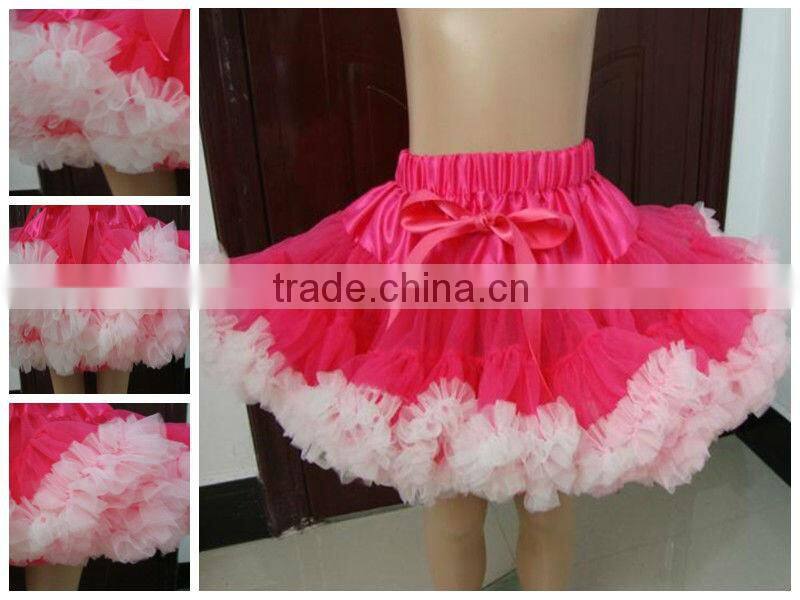 New arrival !! Wholesale chic tutu party pettiskirt with fluffy ruffle for girls