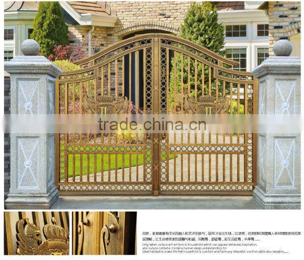 High quality grand courtyard gate with aluminum alloy