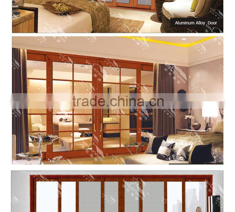 The latest residential design aluminum double-layer glass sliding door
