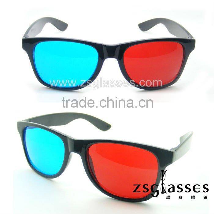 Cheap Promotional Free shipping 3D glasses for tv /DVD moive /film / game,red and blue 3d glasses,polarized 3d glasses