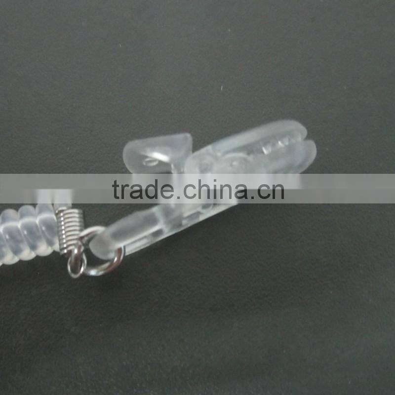 White Plastic Elastic Coiled Spring Lanyard For Wholesale Cheap Factory Price