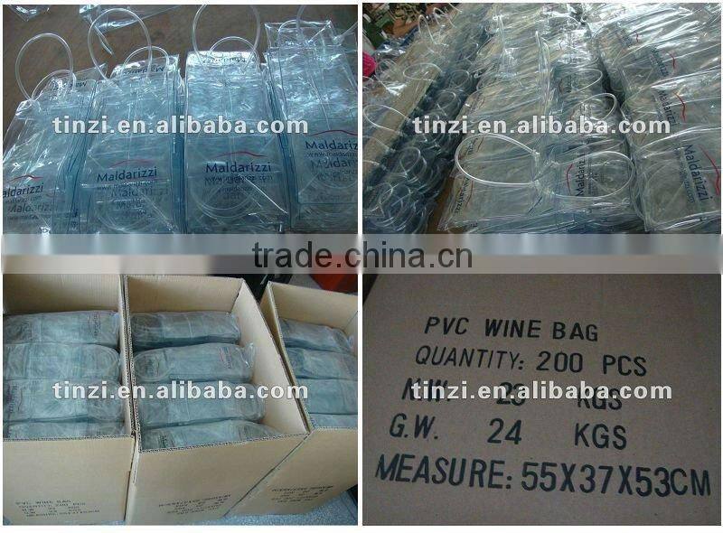 Flexible liquid pvc ice bag for wine