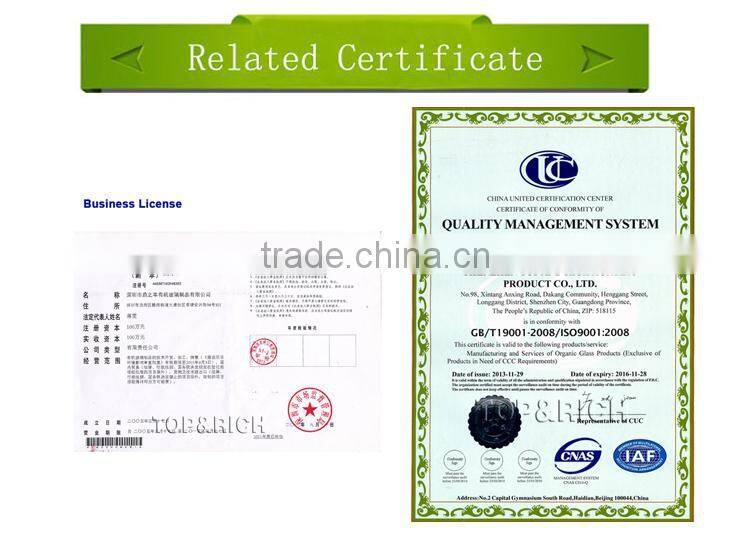 2015 New Design Modified acrylic solid surface artificial stone glowing artware