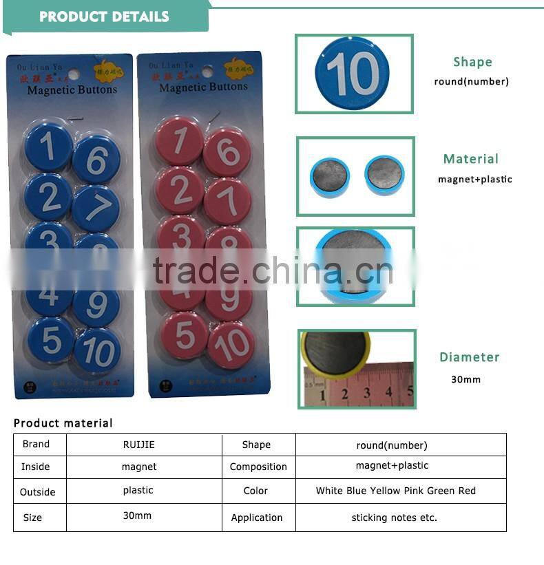 The Arabic numeral children magnet