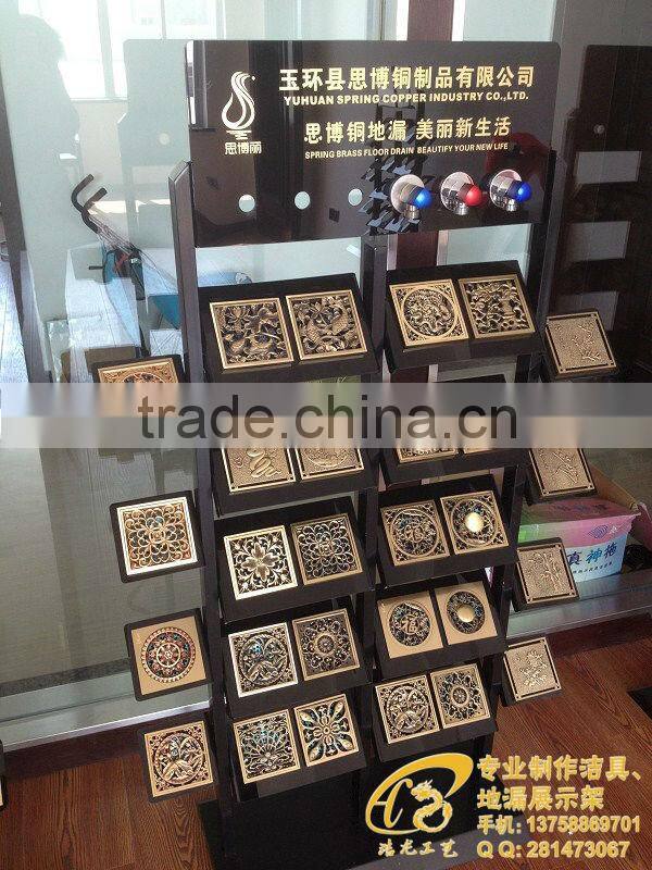 acrylic display shelf with customer logo printed