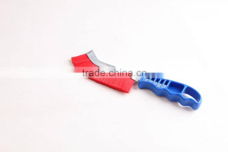 plastic red rolypropylene wire hand scratch brushes, length 265 mm 10 1/2"