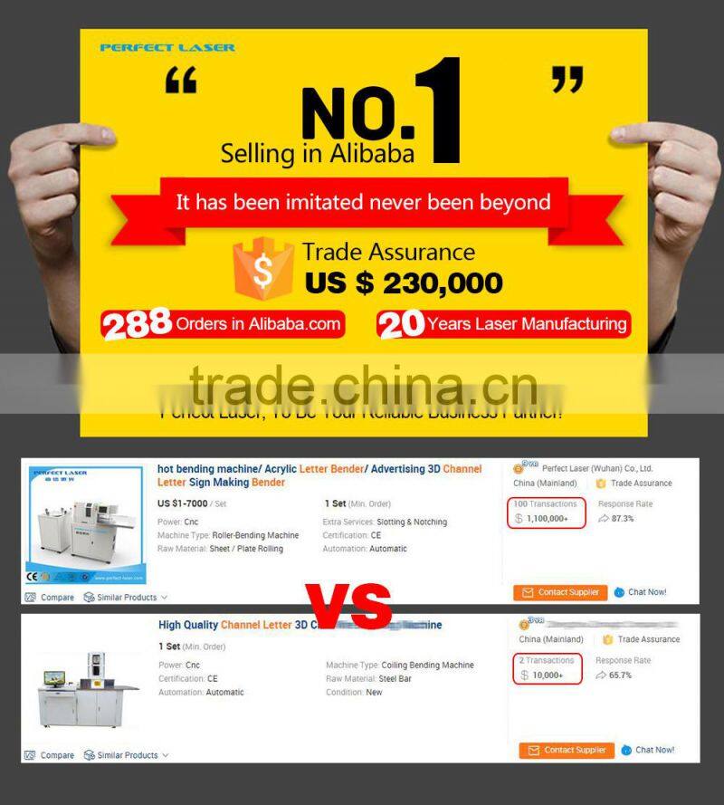 CE certified Automatic Aluminum PEL-100 channel letter bending machine