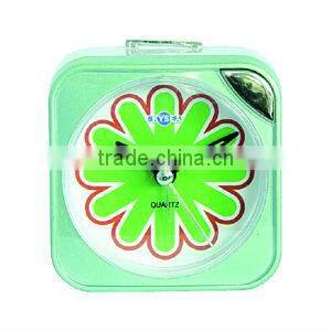 plastic square shape table alarm clock wake up laght alarm clock
