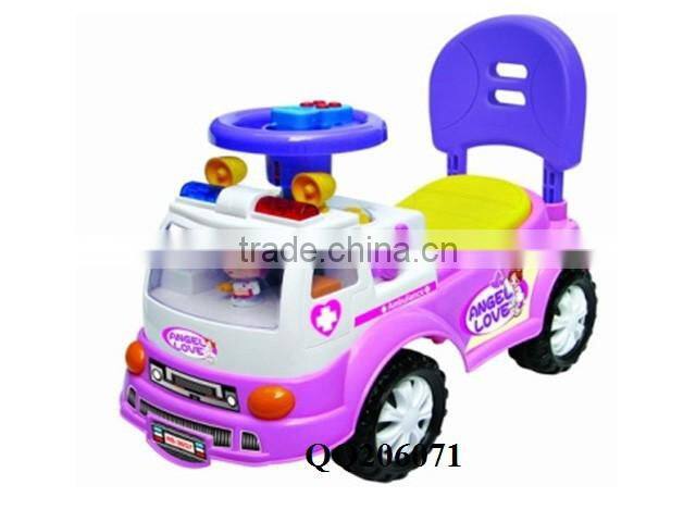 Kids free wheel ride on car