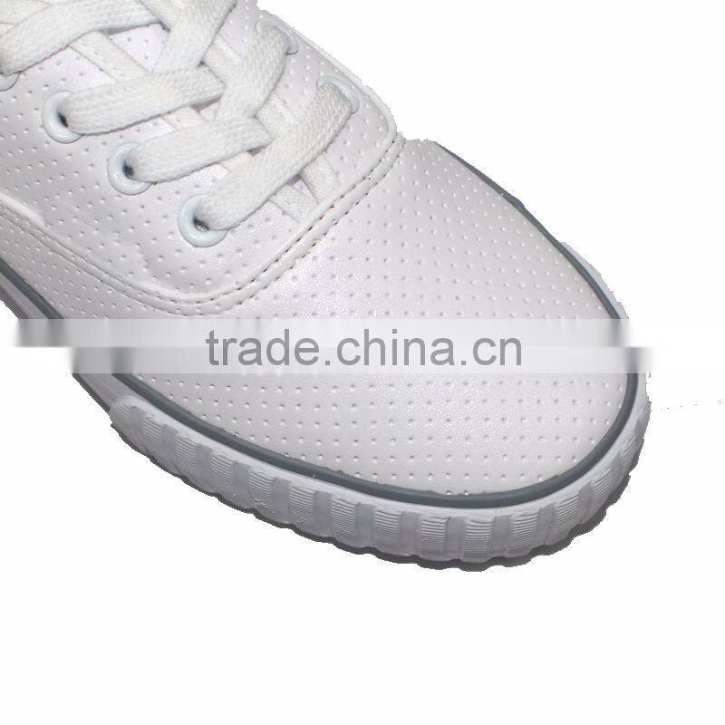 2016 morden designer PU casual lace-up shoes