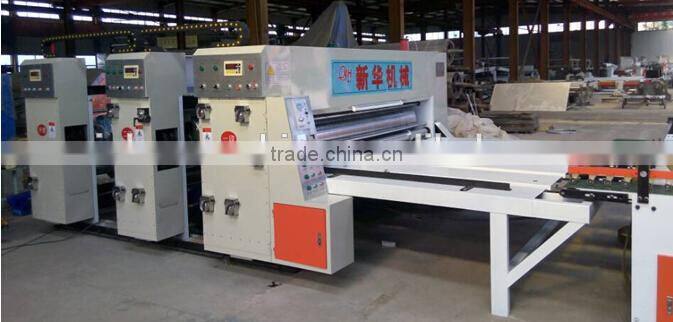 High speed corrugated cardboard multi colours printing die cutting machine Automatic corrugated carton box making machinery