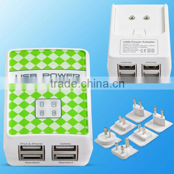 Travel adapter AC power Adaptor DC USB Charger for E/U/X standard plug