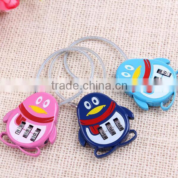 High quality Resettable cable Combinaton Padlock small cable Lock CH-QQ