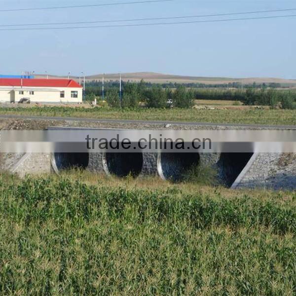 large diameter corrugated galvanized steel corrugated culvert