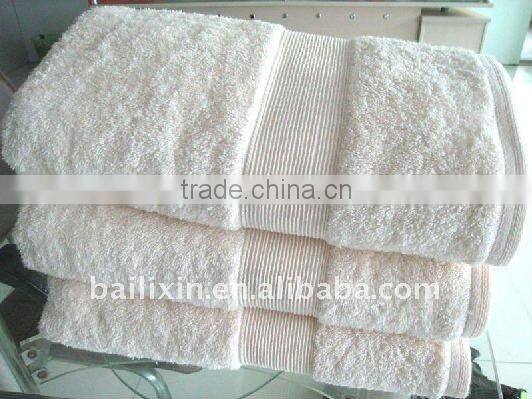 white dobby sport towel/bath towel