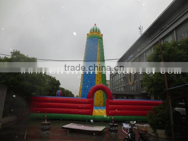 2014 New design commercial kids inflatable climbing wall