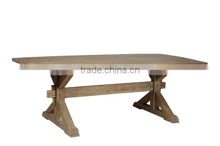 Retro Style Oak Wood Dining Table