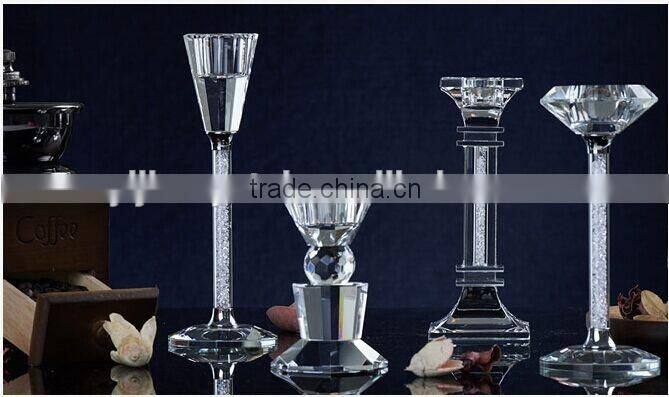 diamond shape crystal candle holder/tealight holder