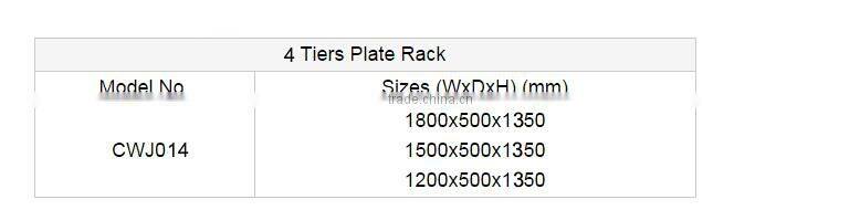 Big capacity big size high quality CE approved stainless steel kitchen storage shelf rack for kitchen equipment