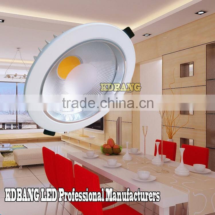 Die aluminum factory hot sale cob 30w 8 inch led downlight