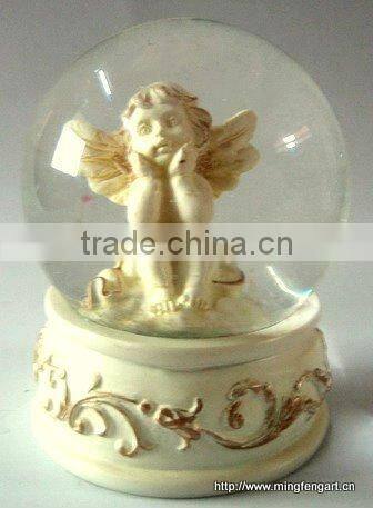 Polyresin Angel Water Globe Decoration Gifts