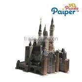 Diy toy building diy puzzle toy cathedral