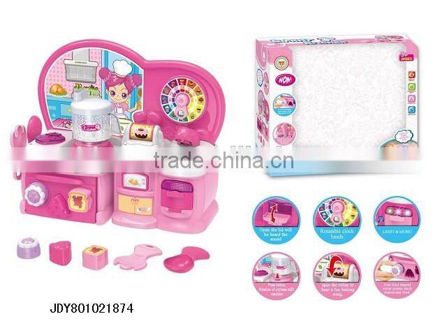 Pretend Play Toy Cookware Plastic Kitchen Tableware Toys Educational Play set