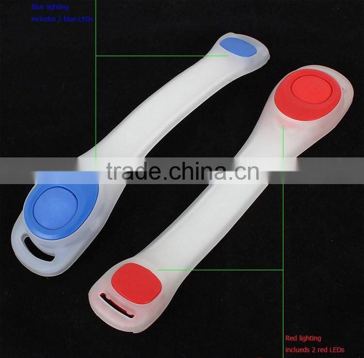 safety hand flash,led running arm band led flashlight wristband,new design safety led arm-lamp for biker