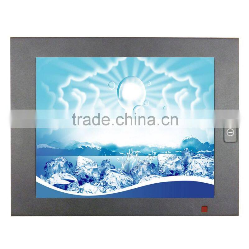 OEM accept 1024*768 high resolution 12.1 sunlight readable ip65 touch screen monitor