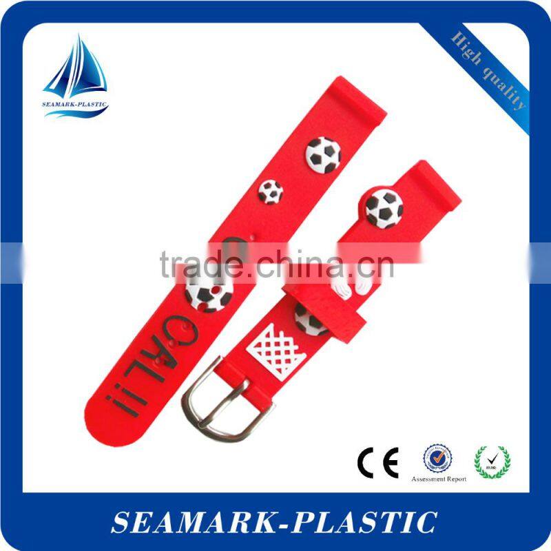 2016 novelty custom made silicone rubber watch wristbands kids for events