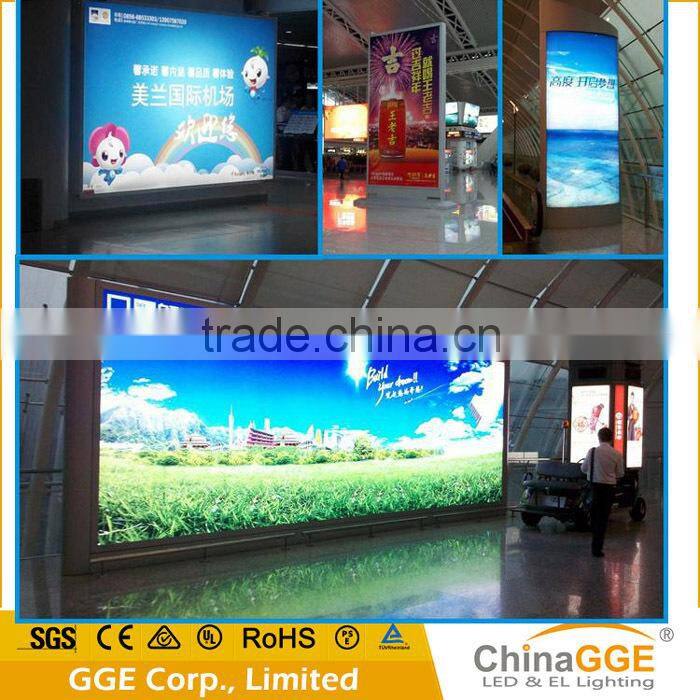 Slim new advertising fully waterproof outdoor frameless fabric LED light box
