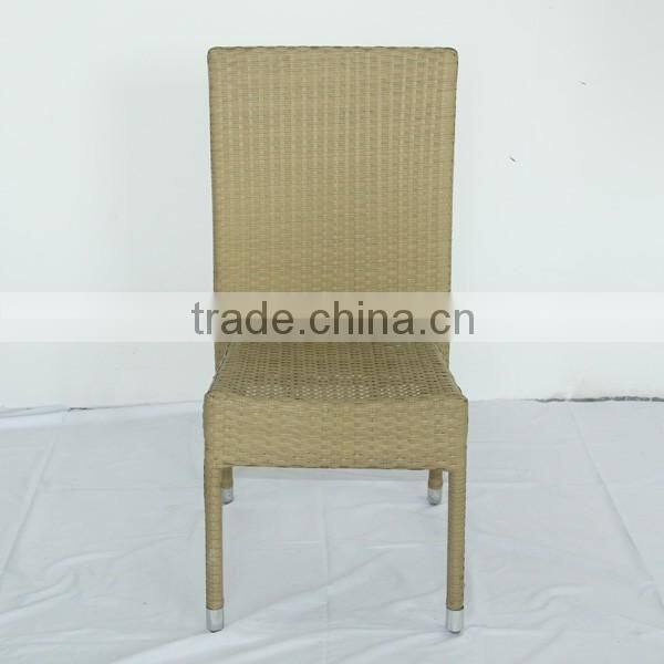 outdoor furniture leisure antique style rattan dining aluminum legs chairYC039A