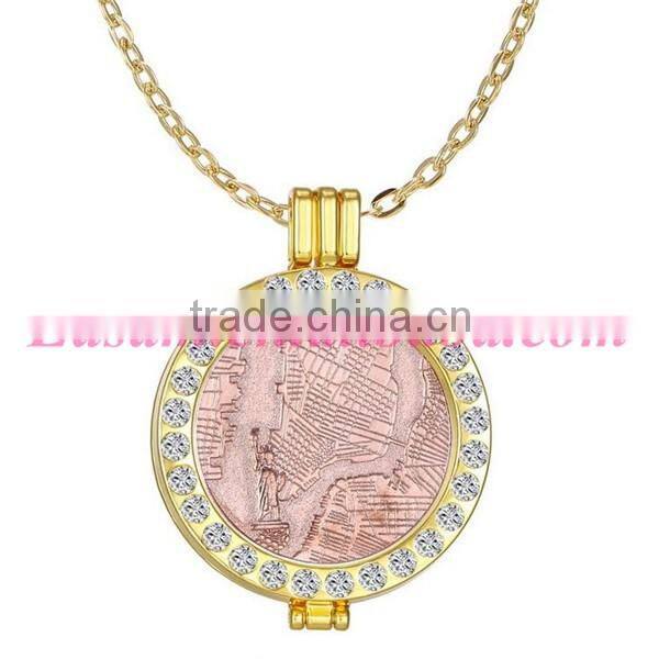European style locket necklace/gold necklace