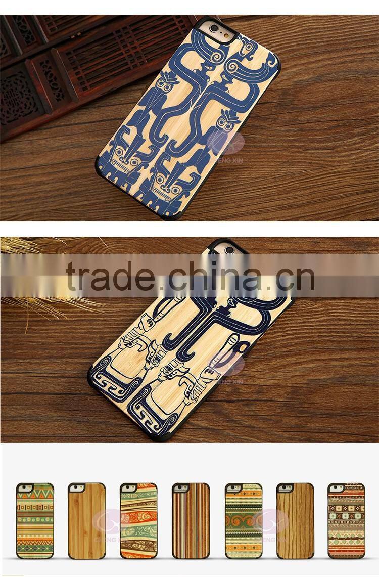 2016 animal antique wood case with cute monkey design for iphone 5 with cheap wholesale price for apple 6 plus
