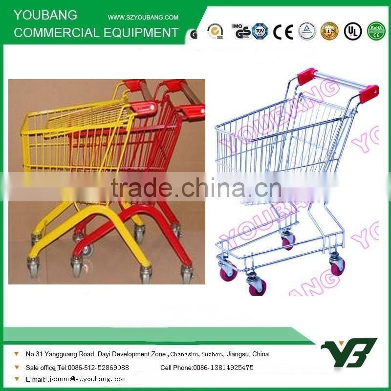 Supermarket equipment mini childs metal shopping trolley