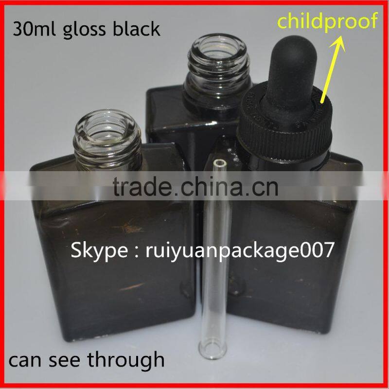 glass dropper bottle/square glass dropper bottle with 15ml 30ml/glass bottle dropper