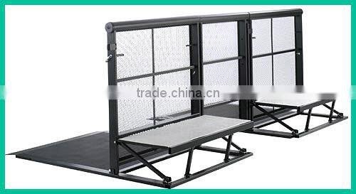new safe aluminum crowd control barricade