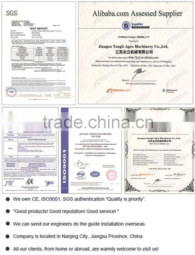 High fuel value 1-1.5t/h woodiness pellet production line