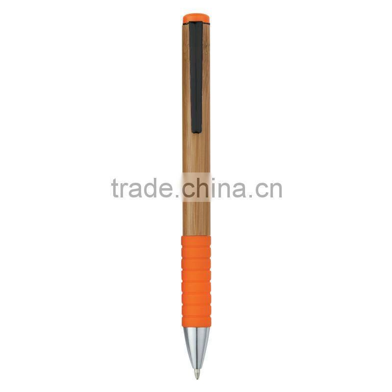 Bamboo Twist Pen-Orange
