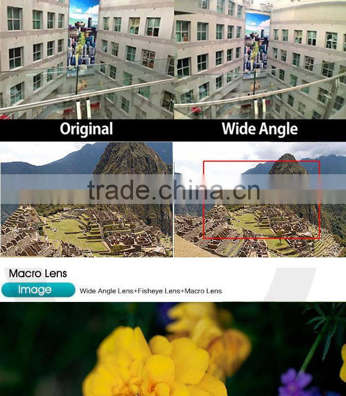 3 in 1 lens for iphone lens mobile phone lens fisheye+marco+wide general use