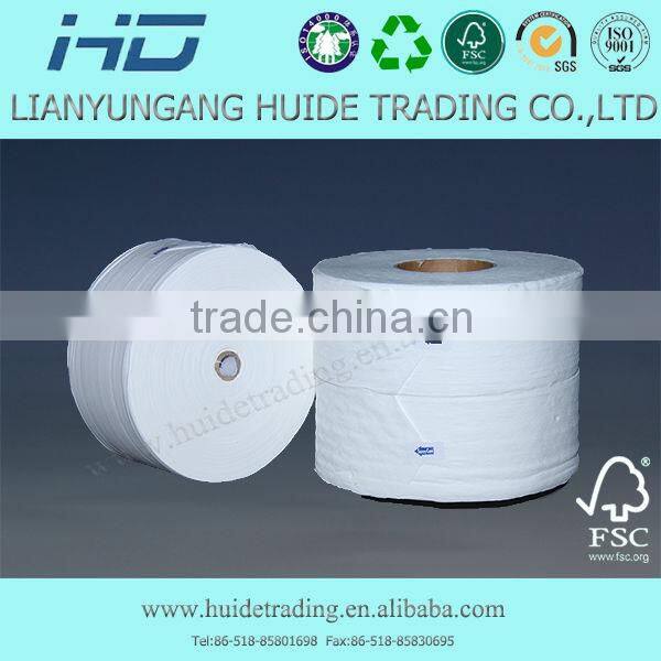 Natural white jumbo reel toilet tissue