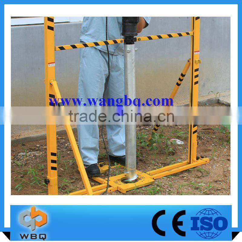 Post Driver Helical Screw Piles For Foundations