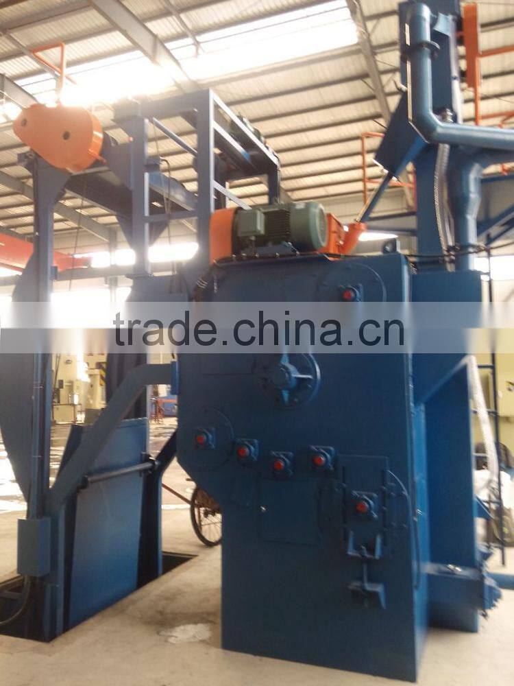 Rubber belt tracked type shot blasting equipments
